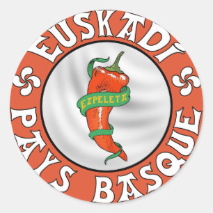 ezpeleta basque country classic round sticker
