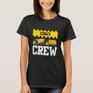 Ezra Construction Crew Custom Dumptruck Dump Truck T-Shirt