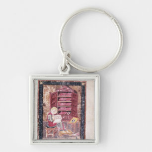 Ezra writing the sacred books key ring