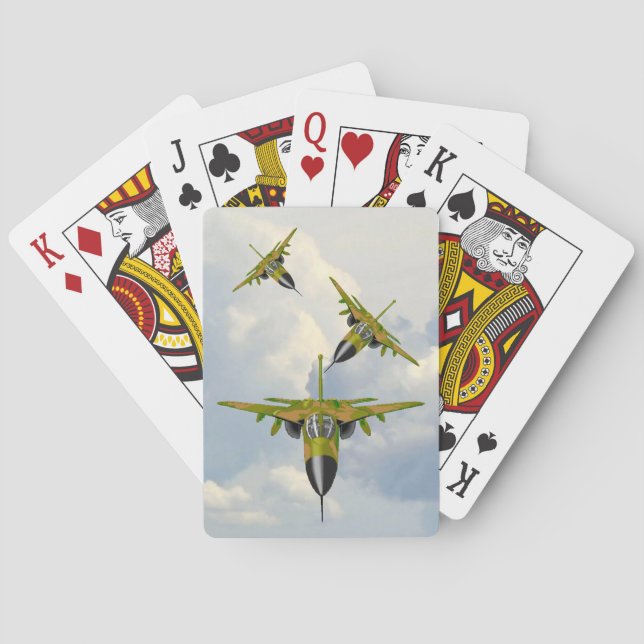 F111 FIGHTERS IN YOUR FACE PLAYING CARDS (Back)