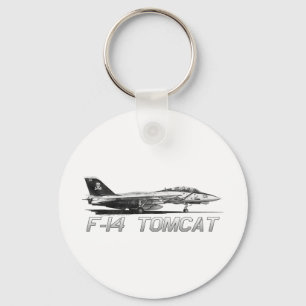F14 Tomcat VF-103 Jolly Rogers - drawing Key Ring
