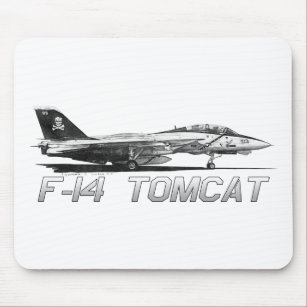 F14 Tomcat VF-103 Jolly Rogers - drawing Mouse Mat