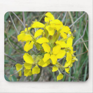 F14 Yellow Wildflowers Mouse Mat