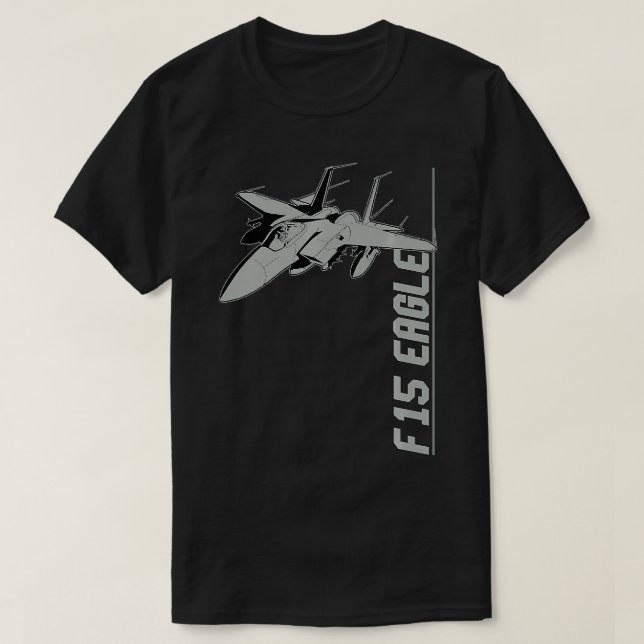 F15 Eagle Jet Fighters Premium  T-Shirt (Design Front)