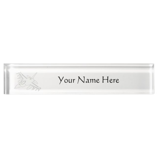 F16 Desk Nameplate (Front)
