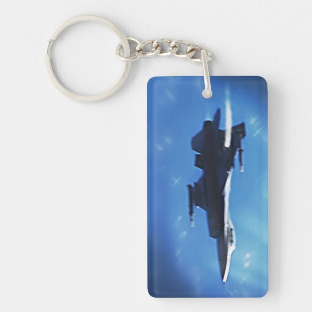 F16 Falcon Fighter Jet Key Ring (Front)