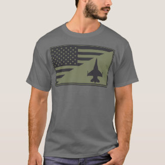 F16 Viper US Flag subdued  T-Shirt