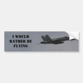 F18 Hornet Fighter Jet In Flight Bumper Sticker