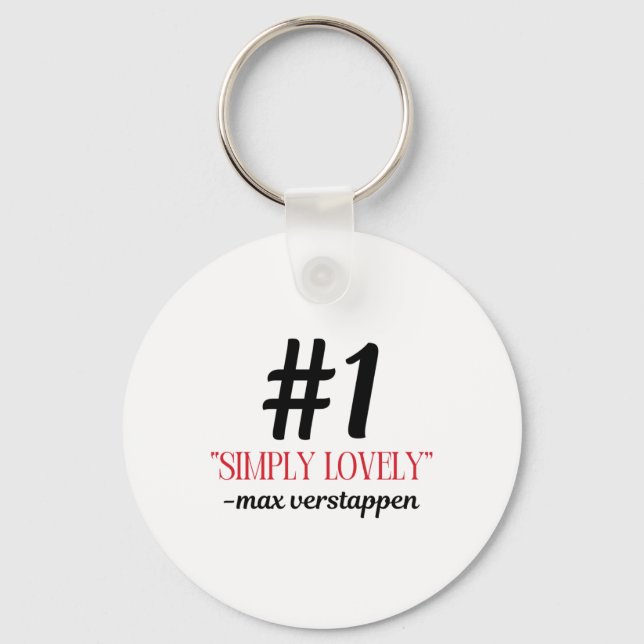 F1 Max Simply Lovely Sticker  Key Ring (Front)