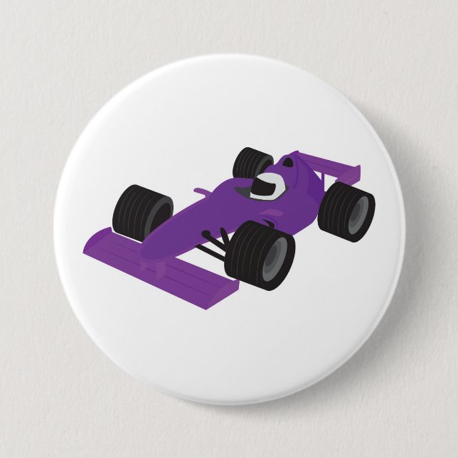 F1 Race Car 7.5 Cm Round Badge (Front)