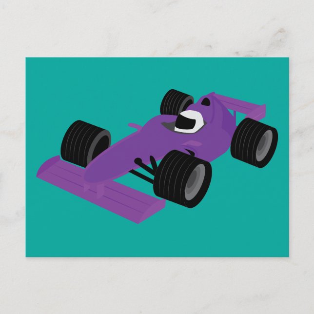 F1 Race Car Postcard (Front)