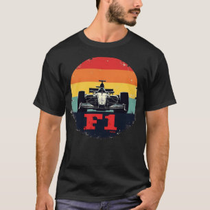 F1 Shape, vintage colour sunset, f1 mask T-Shirt