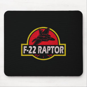 F22 Raptor Fighter Jet Pilot Aeroplane 4th Of July Mouse Mat