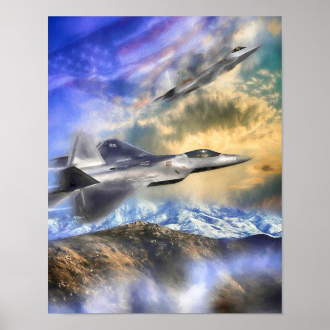F22 RAPTOR JETS OVER AMERICA POSTER (Front)