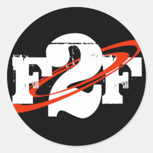 F2F Round Sticker