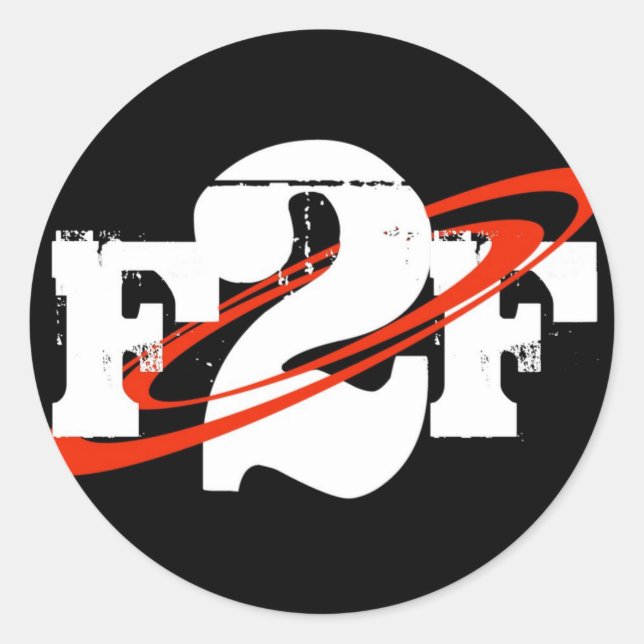 F2F Round Sticker (Front)