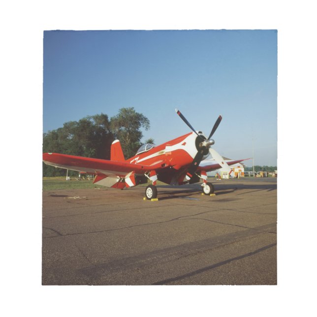 F2G-1D Super Corsair aeroplane at an air show in Notepad (Front)