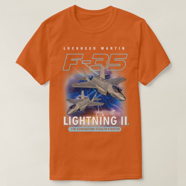 F35 Lightning II Pilot Gift  T-Shirt (Design Front)