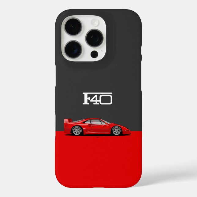 F40 Classic holy trinity car Case-Mate iPhone Case (Back)