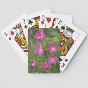 F46 Wild Roses Playing Cards