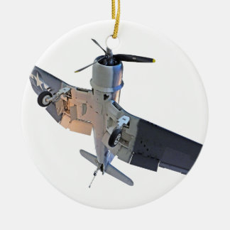 F4 Corsair Fighter Ceramic Tree Decoration