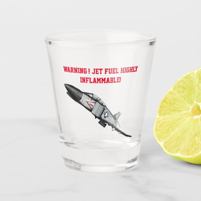 F4 Navy Phantom  Shot Glass (Front)