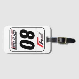 F4 number plate luggage tag
