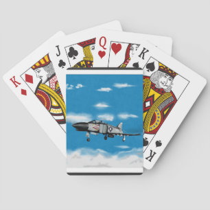 F4 Phantom Navy Jet Fighter Playing Cards