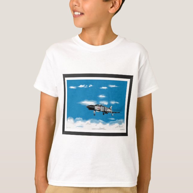 F4 Phantom  Navy Jet Fighter T-Shirt (Front)