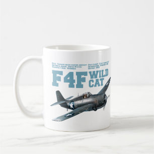 F4F Wildcat   WW2 Plane Coffee Mug