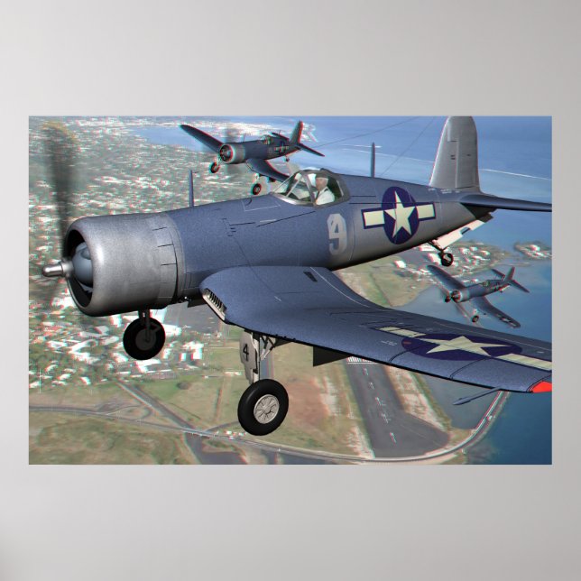 F4U 3D Anaglyph Poster (Front)