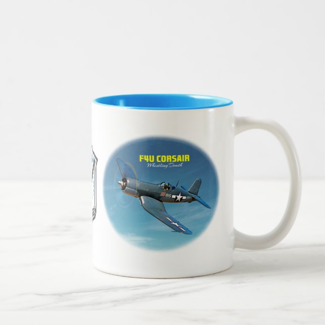 F4U Corsair Two-Tone Coffee Mug (Right)