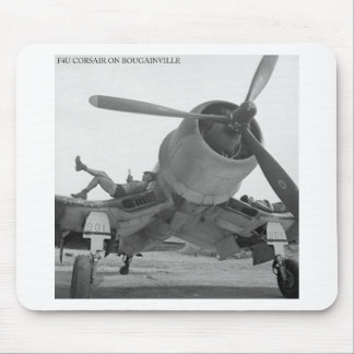 F4U CORSIAR ON BOUGAINVILLE MOUSE MAT