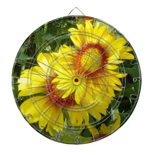 F6 Yellow Wildflowers Gaillardia Dartboard