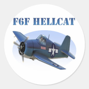 F6F Grumman Hellcat Classic Round Sticker