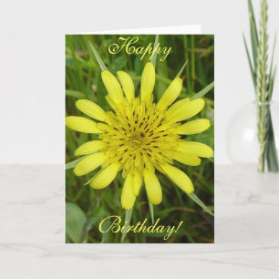 F9 Yellow Wildflower Goat's-beard Card