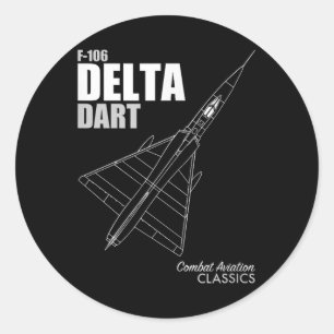 F-106 Delta Dart  Classic Round Sticker