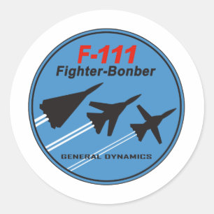 F-111 Patch Classic Round Sticker