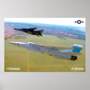 F-111A AARDVARK and EF-111A RAVEN Poster