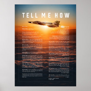 F-111F with Tell Me How ode to flight Poster