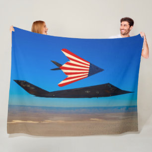 F-117 NIGHTHAWK FLEECE BLANKET