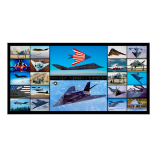 F-117 NIGHTHAWK “MONTAGE” POSTER