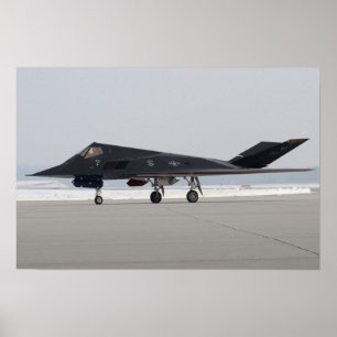 F-117 Nighthawk Stealth Fighter Aircraft Poster