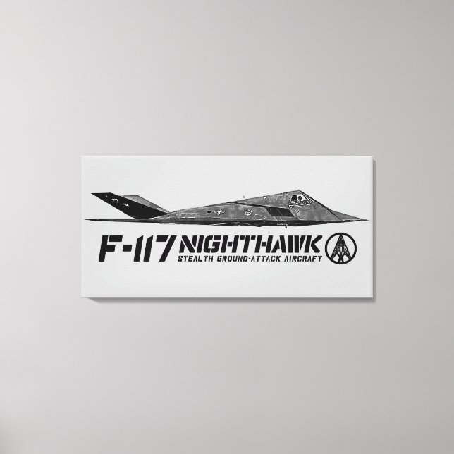 F-117 Nighthawk Stretched Canvas Print (Front)