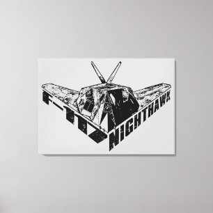 F-117 Nighthawk Wrapped Canvas