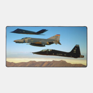 F-117A NIGHTHAWK - F-4 T-38 DESK MAT