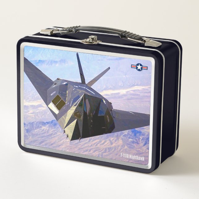 F-117A NIGHTHAWK METAL LUNCH BOX (Front)