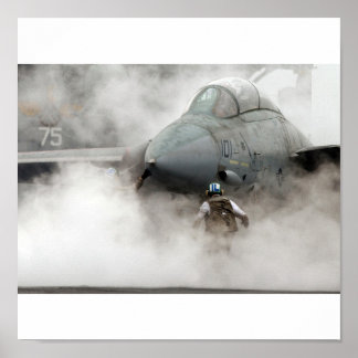 F-14 in smoke poster
