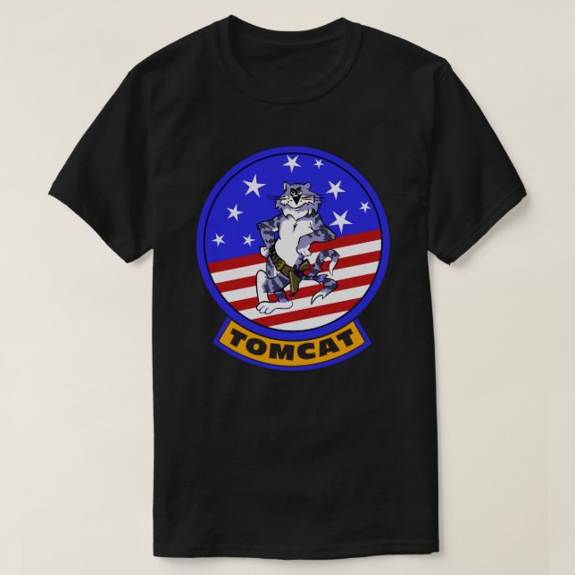 F-14 Tomcat - Anytime baby! Sticker T-Shirt (Design Front)