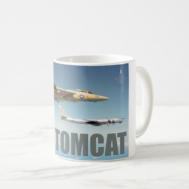 F-14 TOMCAT "BEAR" COFFEE MUG (Front Right)